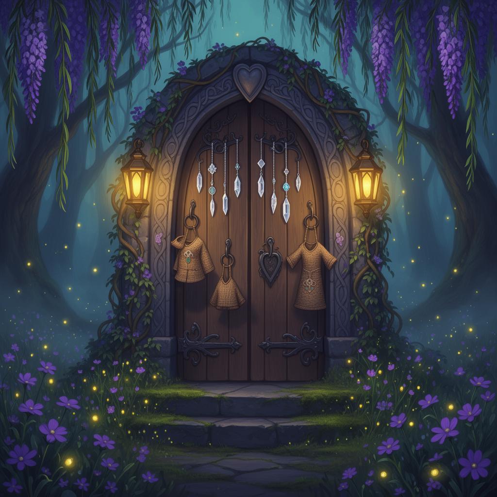 Merch shop portal door