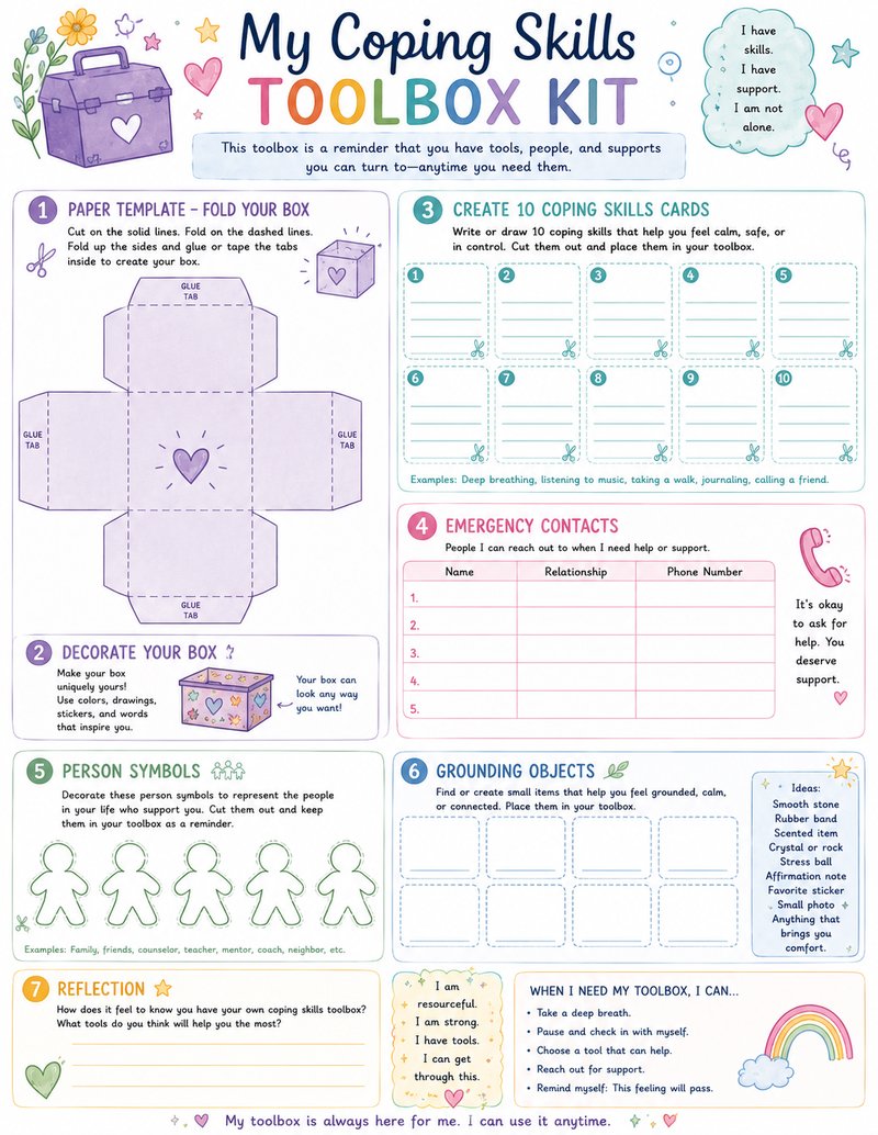 My Coping Skills Toolbox Kit