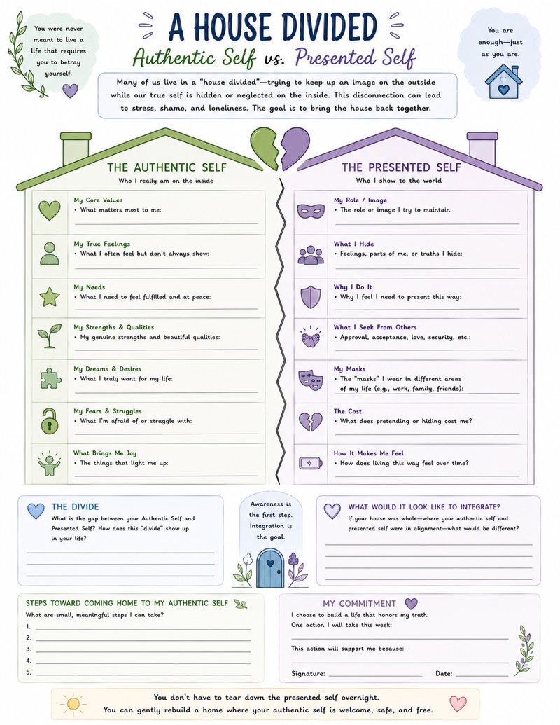 A House Divided — Authentic Self vs. Presented Self