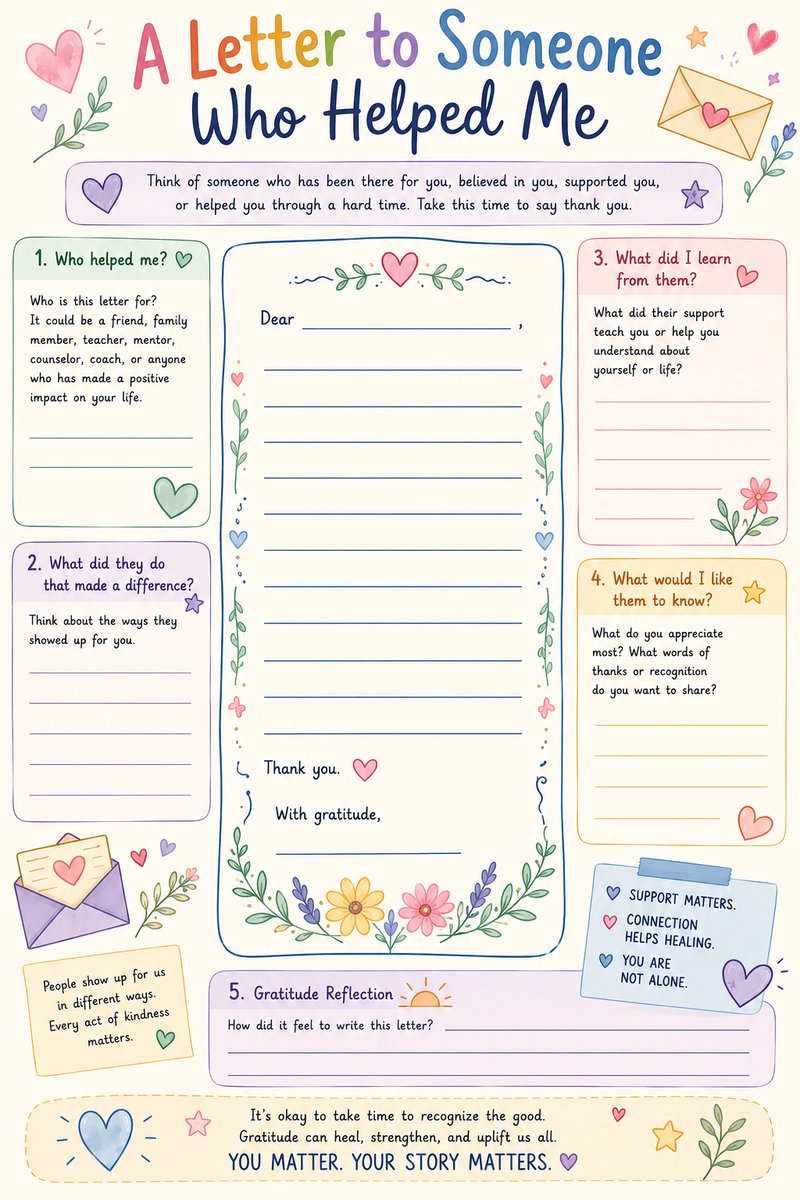 A Letter to Someone Who Helped Me