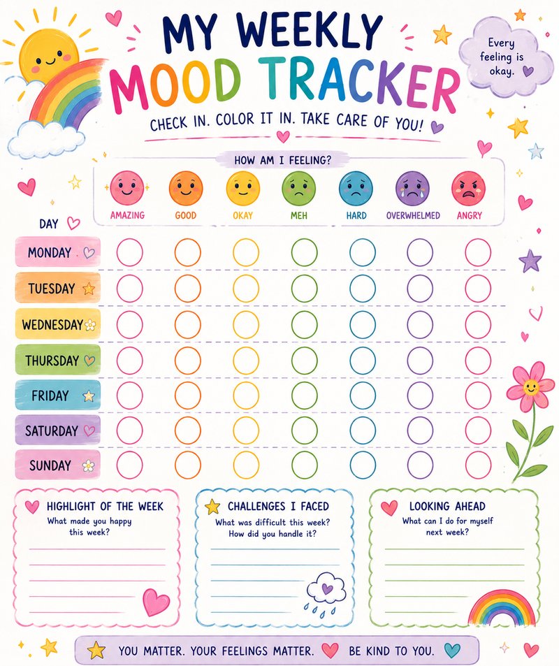 My Weekly Mood Tracker