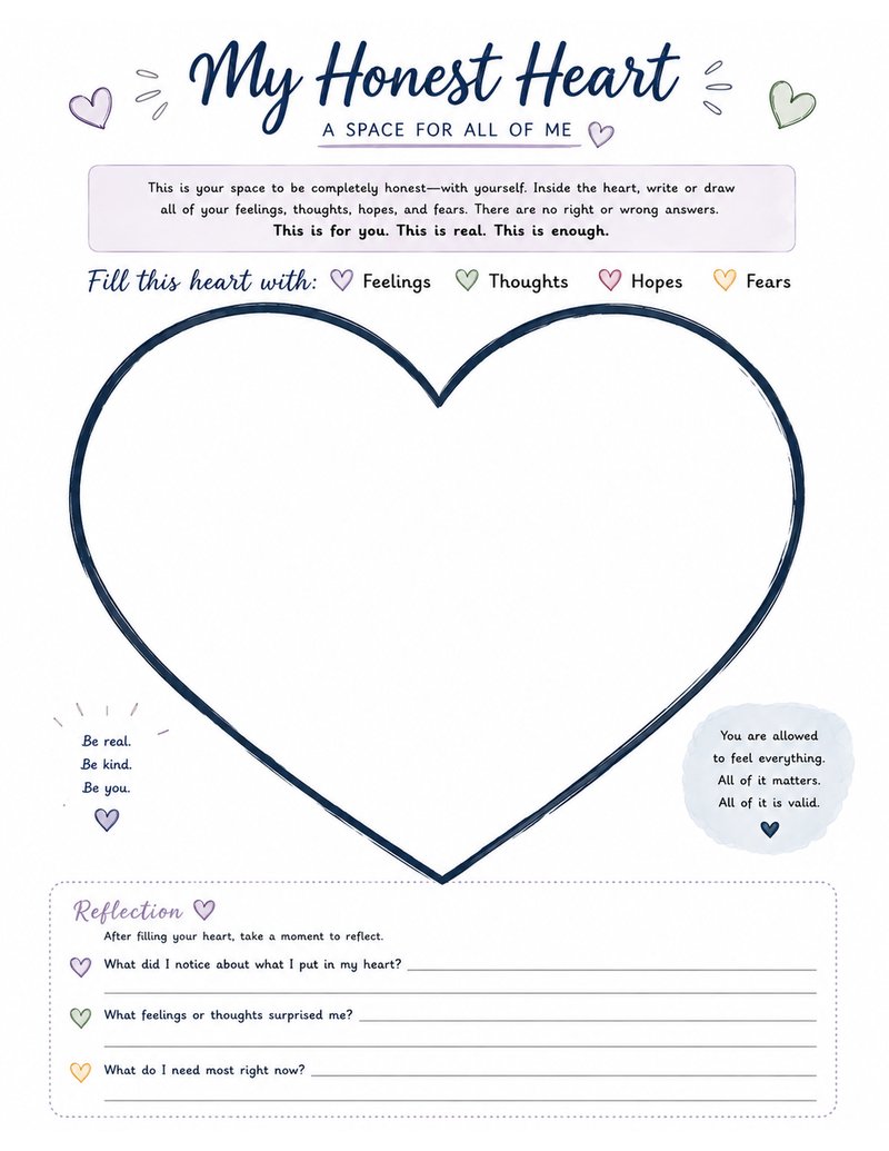My Honest Heart — A Space for All of Me