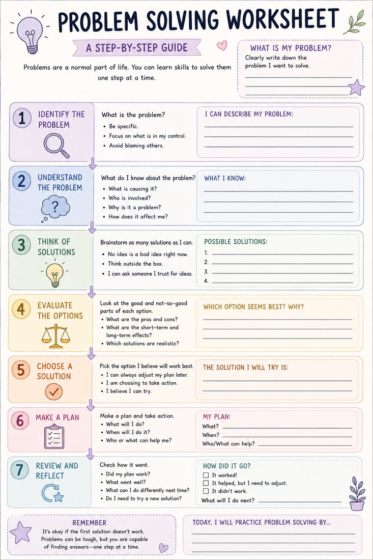 Problem Solving Worksheet
