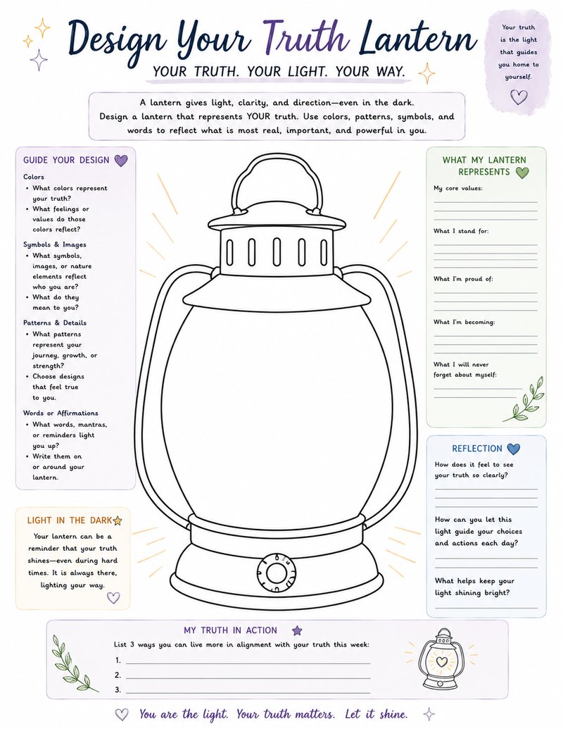 Design Your Truth Lantern